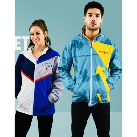 Nova-Tek Lined Hooded Windbreaker Jacket