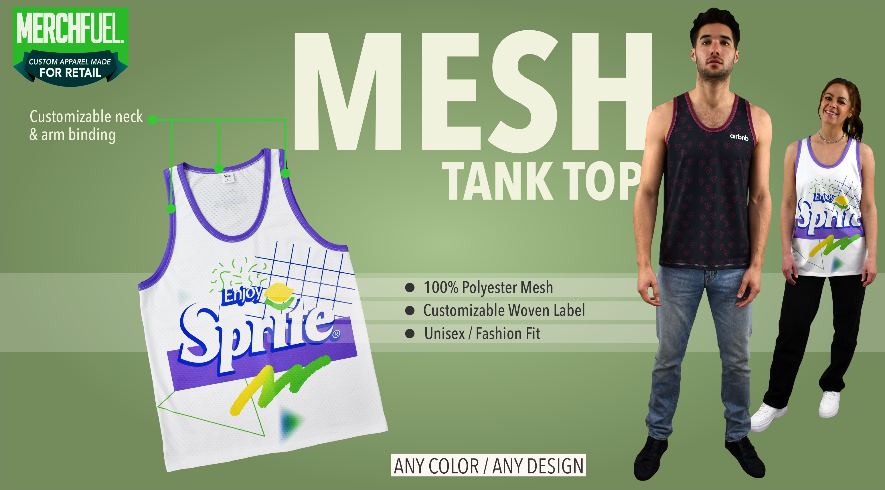 MVP Micro mesh athletic tank top