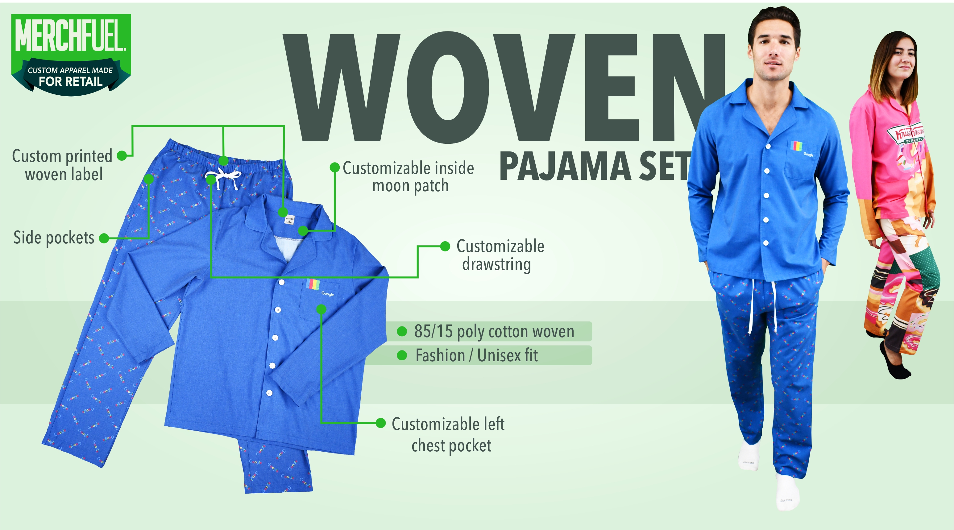 woven pajama set
