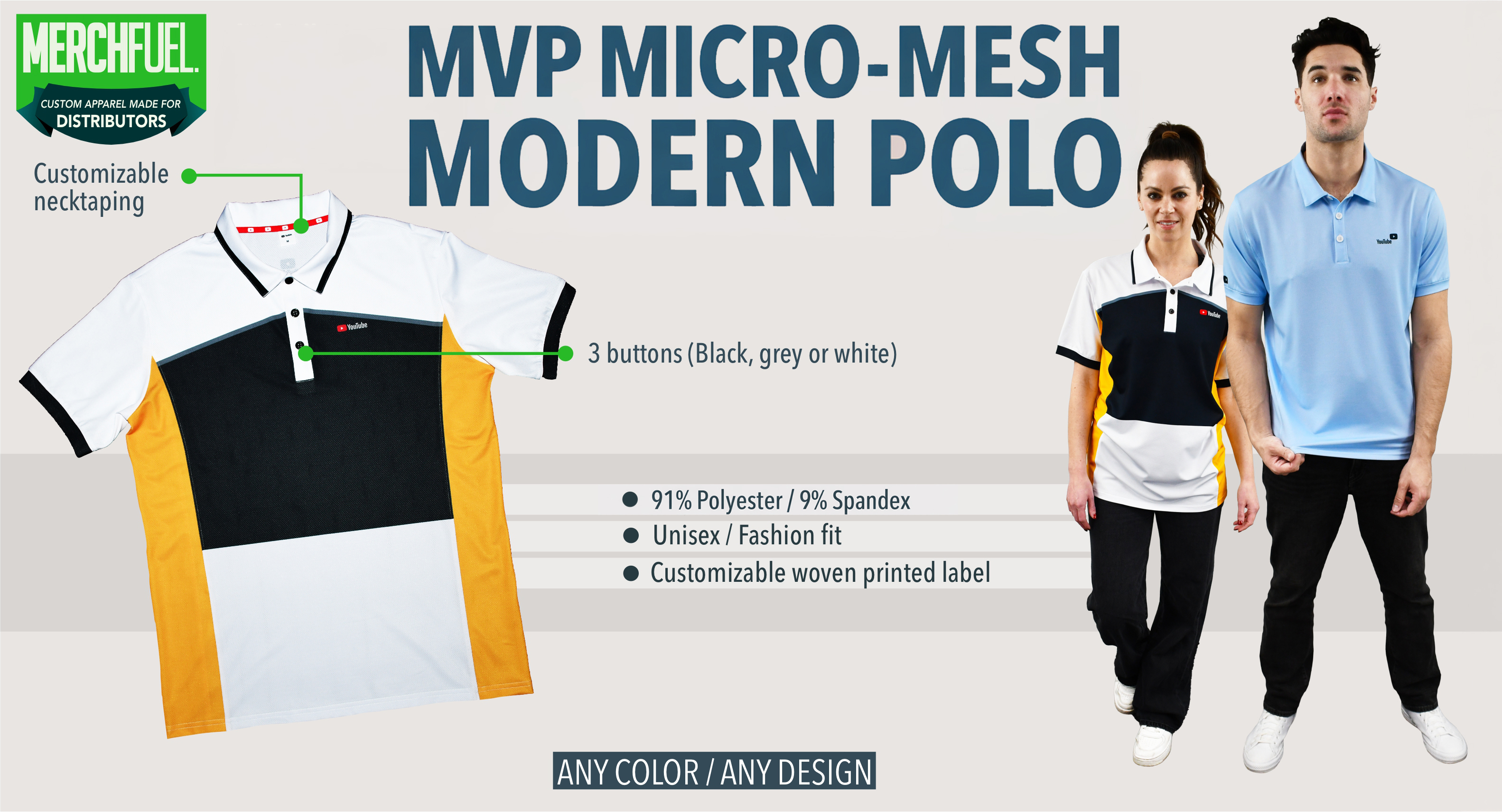 MVP Micro-Mesh Modern Polo