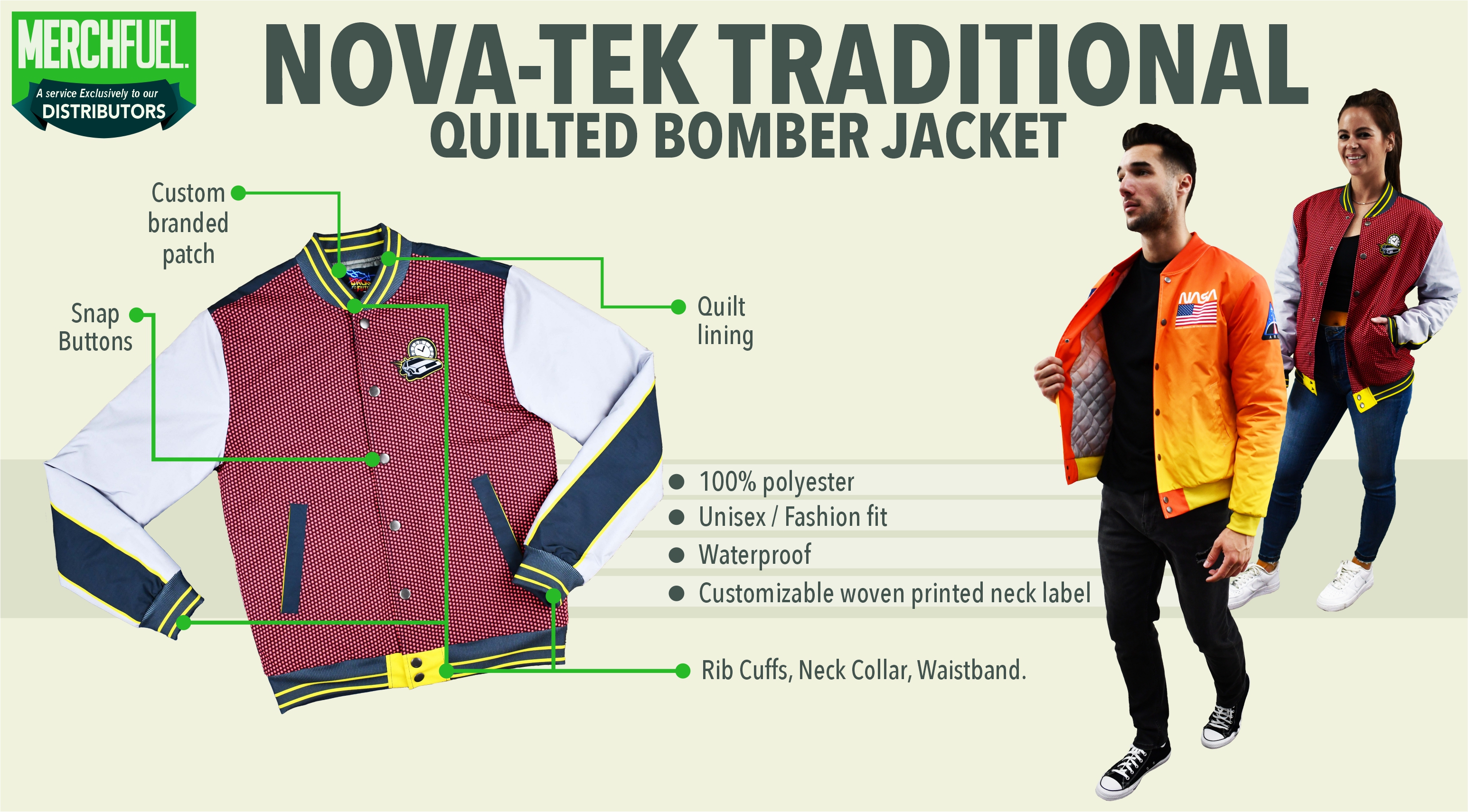 traditional quilted bomber jacket