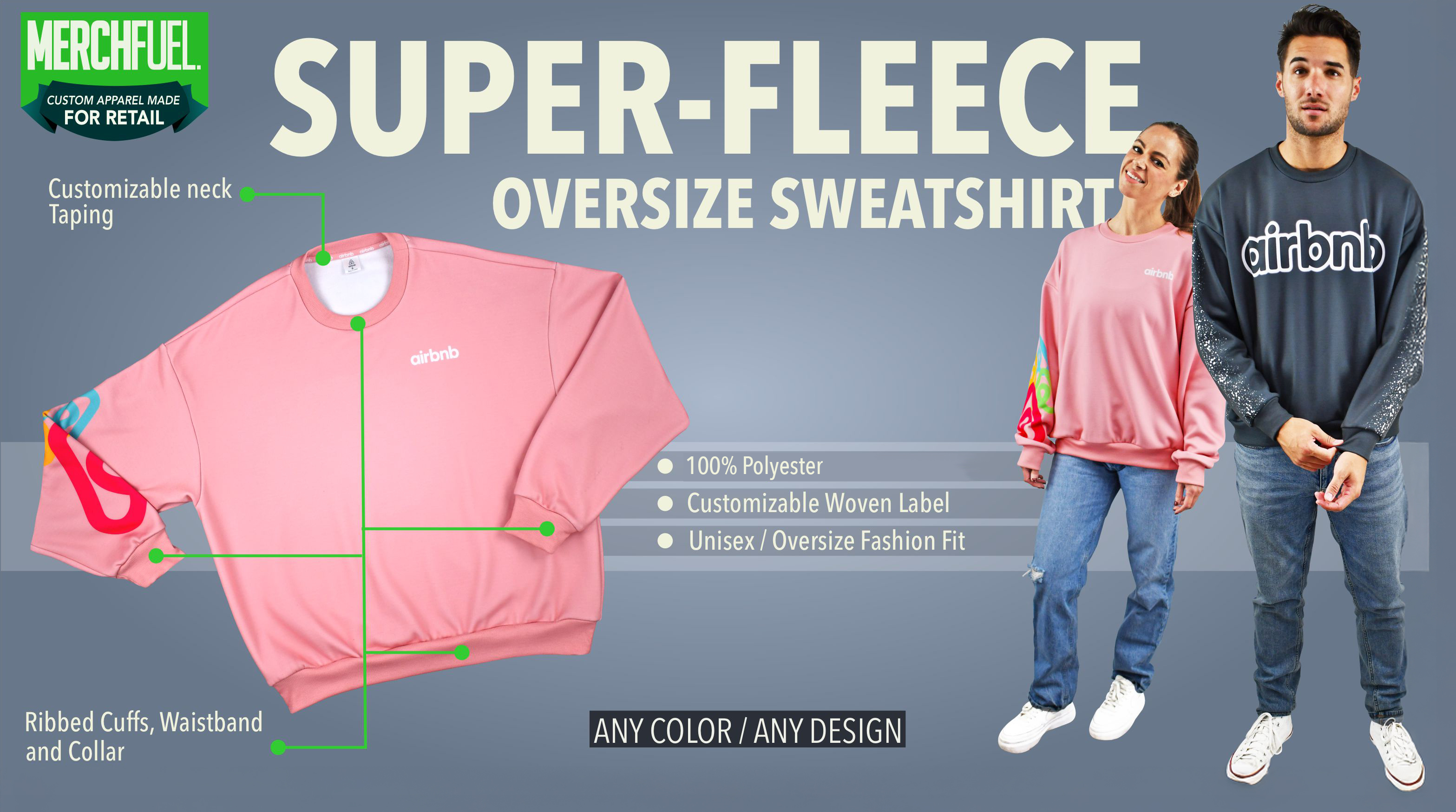 Super-Fleece Oversize Sweatshirt